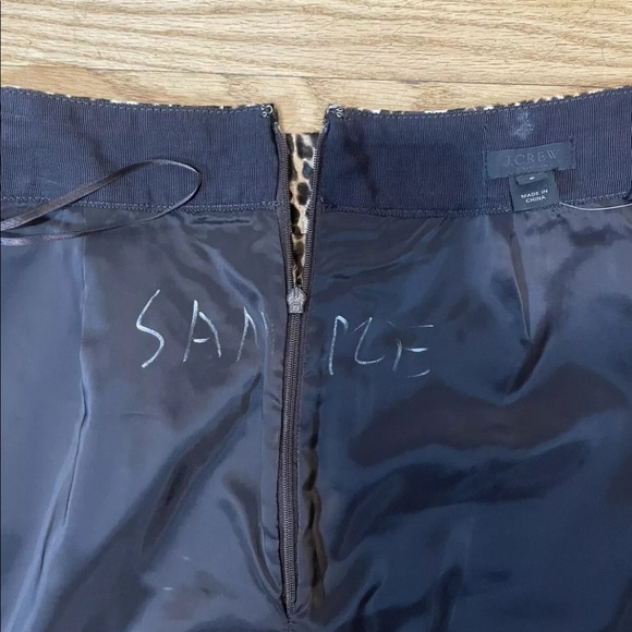 NWT J CREW Collection Calf Hair Leather Slight A Line  Skirt Sz 6 03983 RARE! - Picture 6 of 7